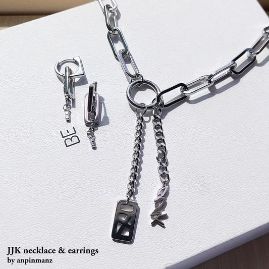 JJK jewelry: necklace, earrings