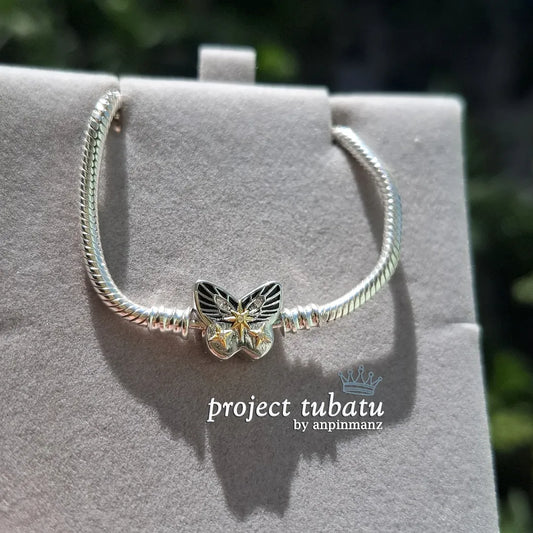 Project Tubatu butterfly clasp bracelet