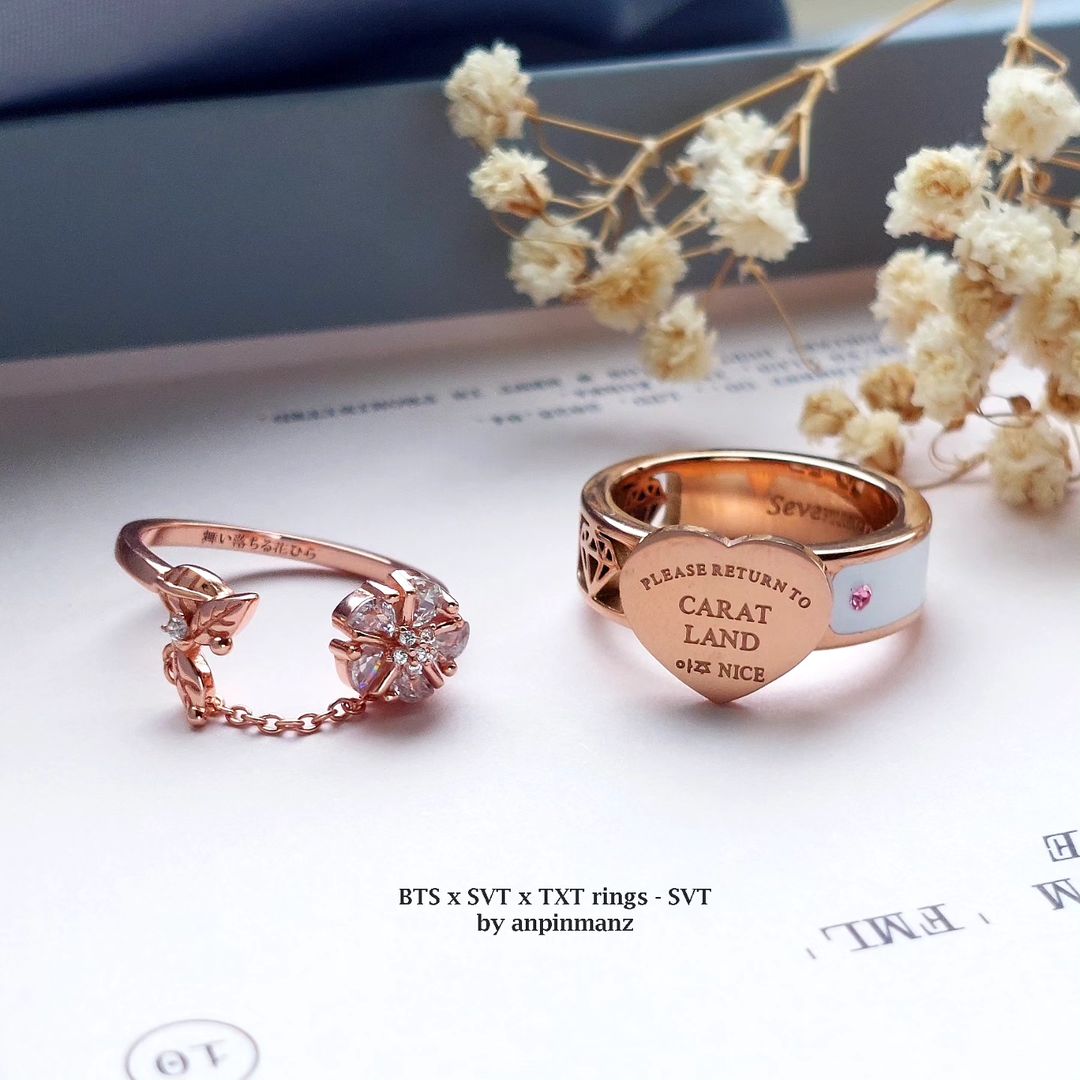 Seventeen Fallin' Flower rings