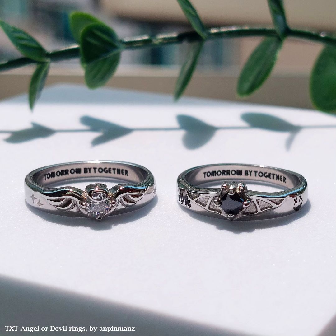 Devil and store angel rings