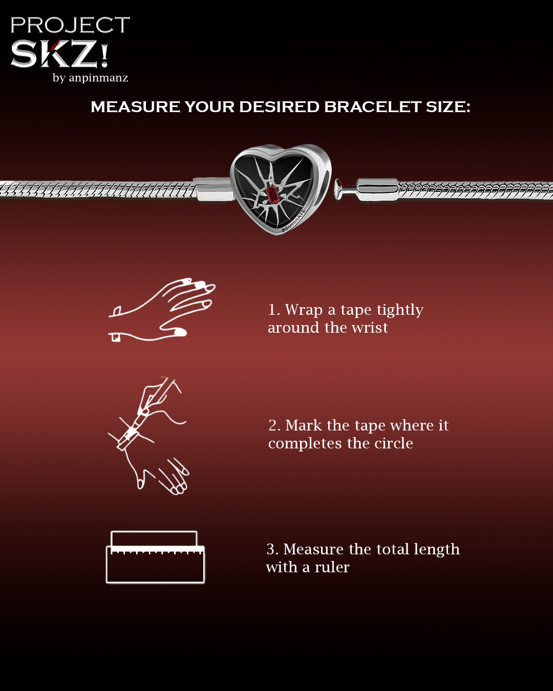 PROJECT SKZ! dominATE clasp bracelet