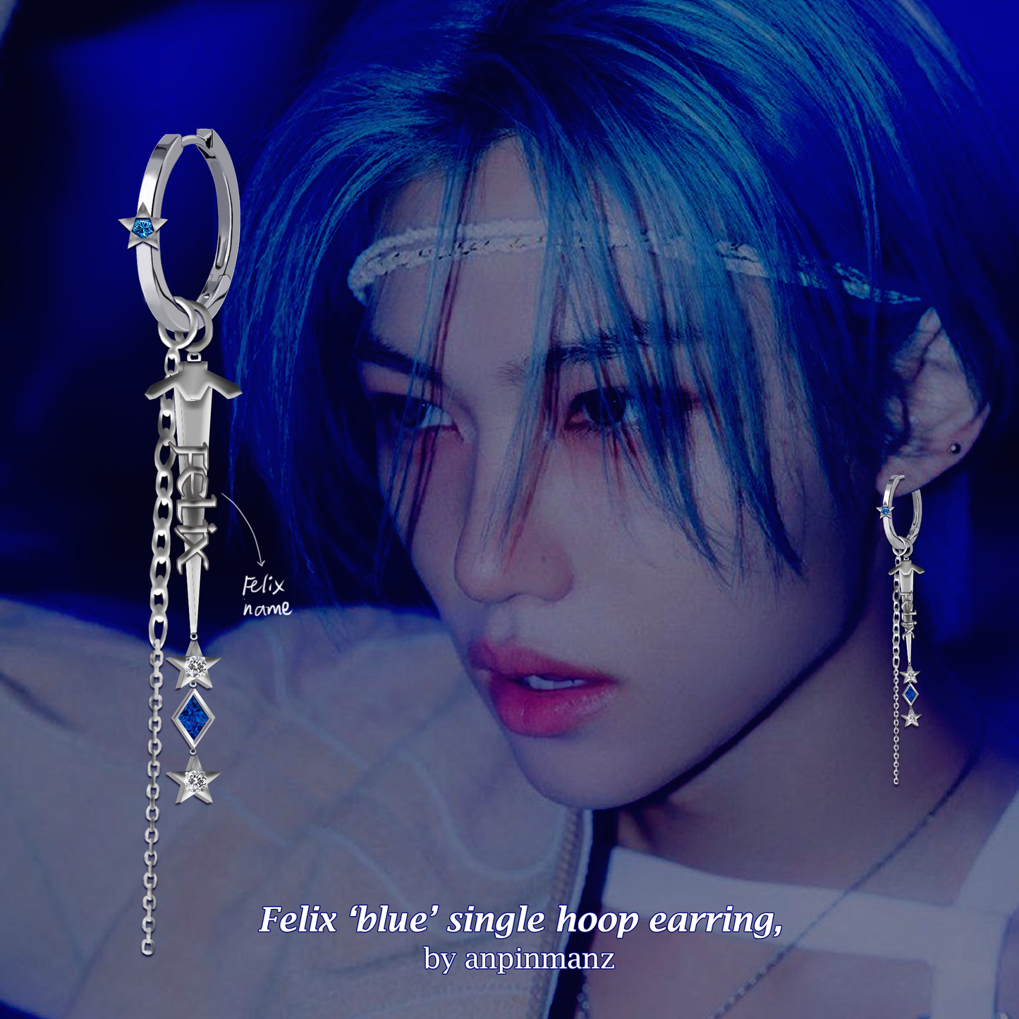 PREORDER: Felix single hoop earring