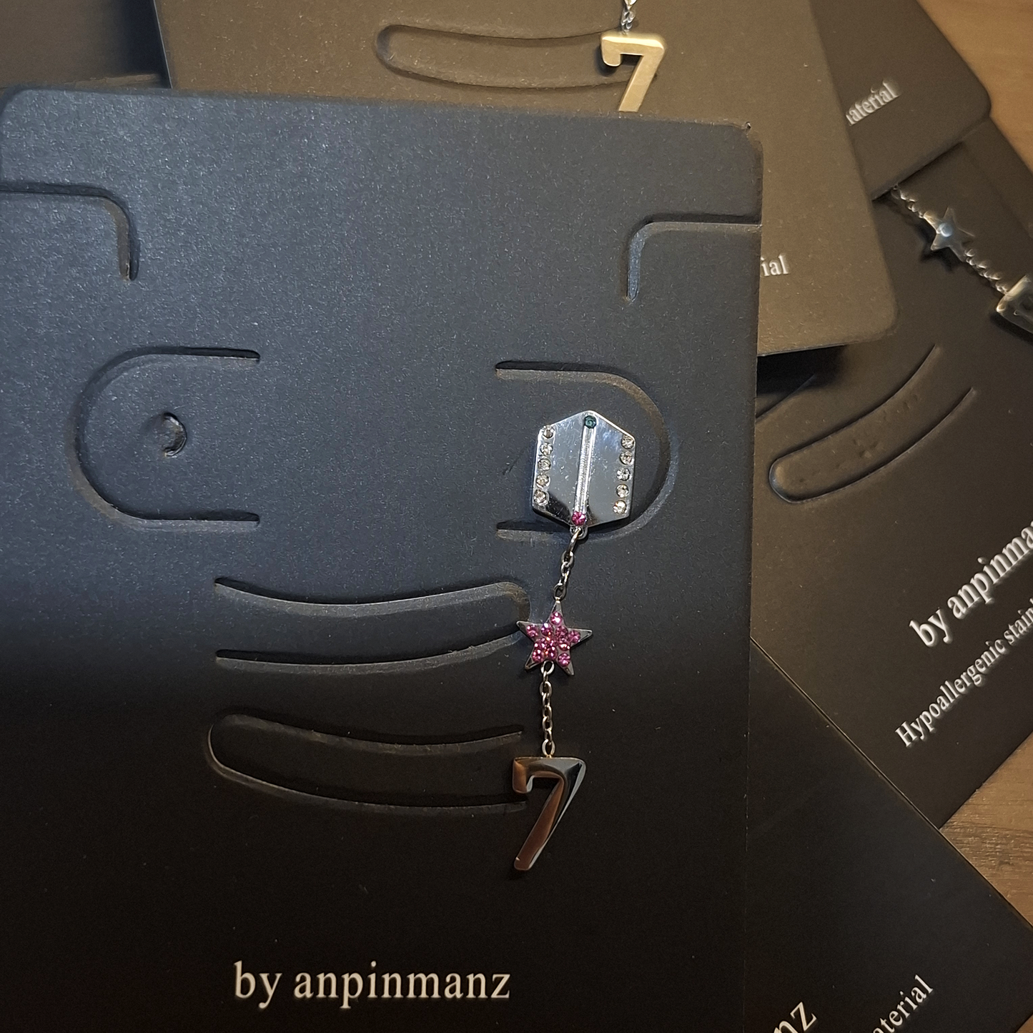 Purple group galaxy earring (single piece)