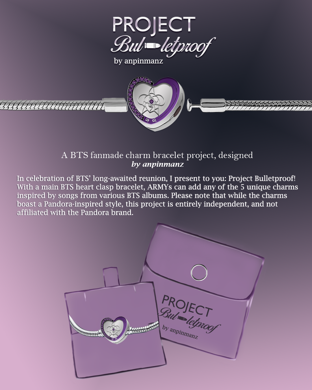 PREORDER: Project Bulletproof CHARMS ONLY set