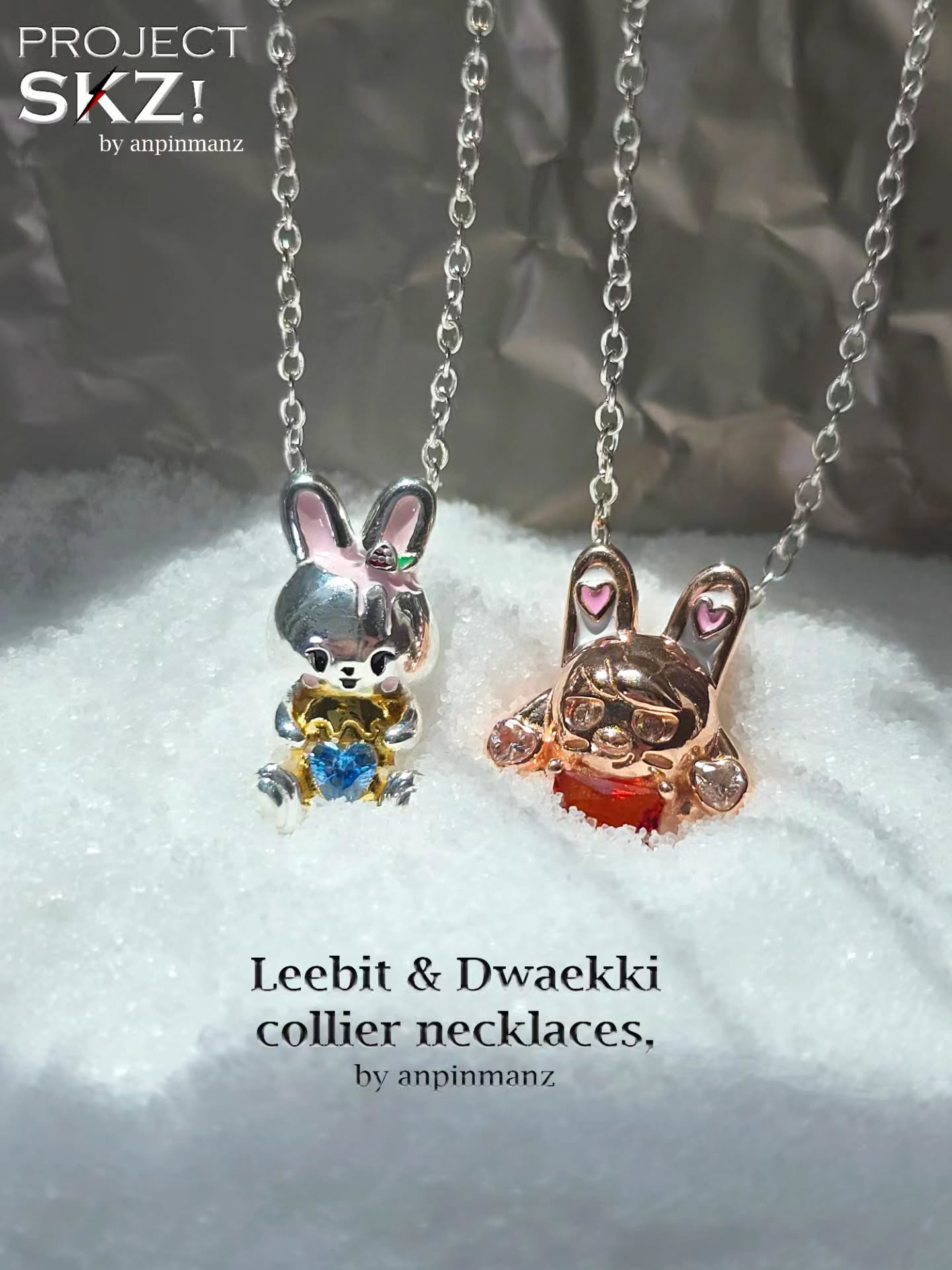 Project SKZ Leeknow & Changbin charms/necklaces