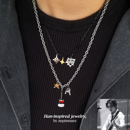 Han Rockstar layered necklace