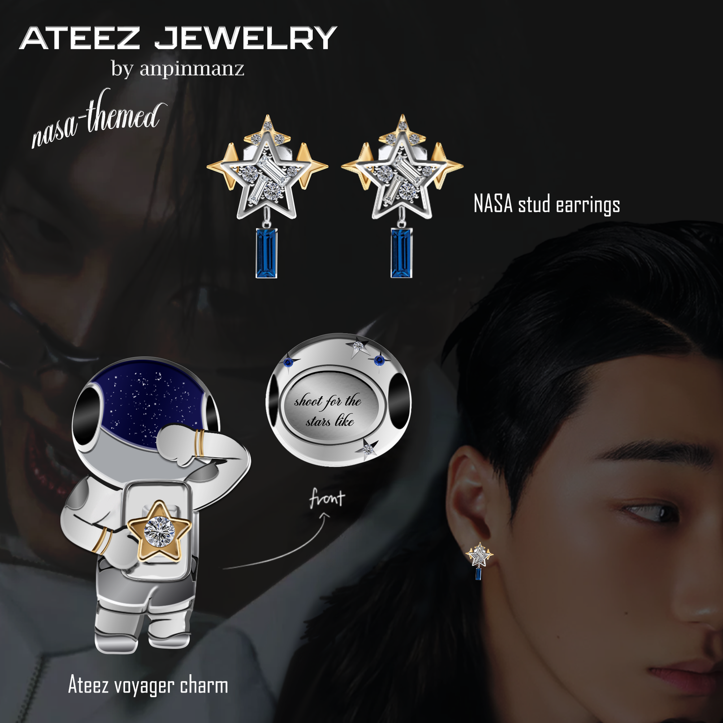 PREORDER: Ateez Nasa jewelry