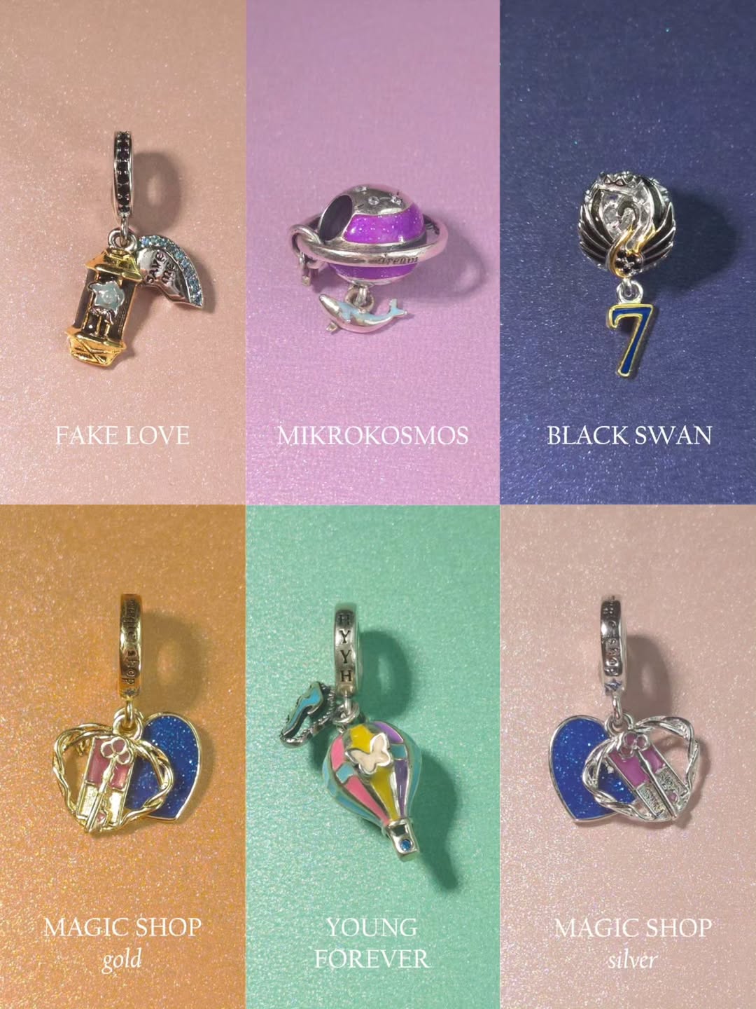 Project Bulletproof individual charms/set