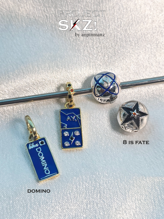 Project SKZ Domino & 8 is Fate charms