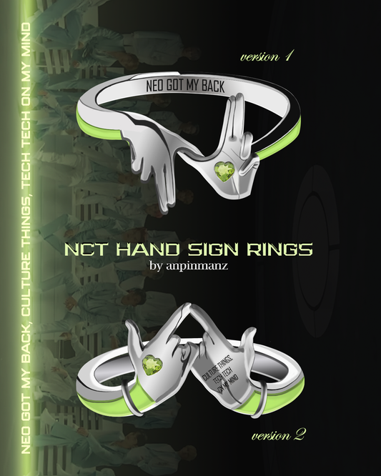 PREORDER: NCT hand sign rings