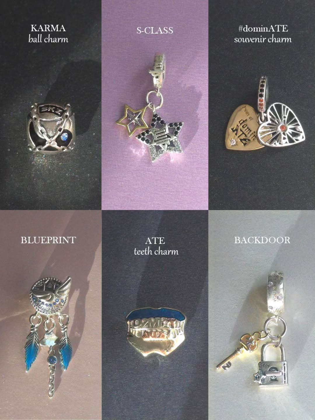 PROJECT SKZ! individual charms