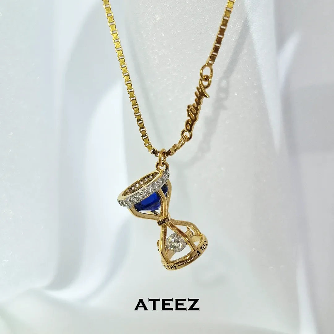 SKZ & Ateez dancing gem necklaces