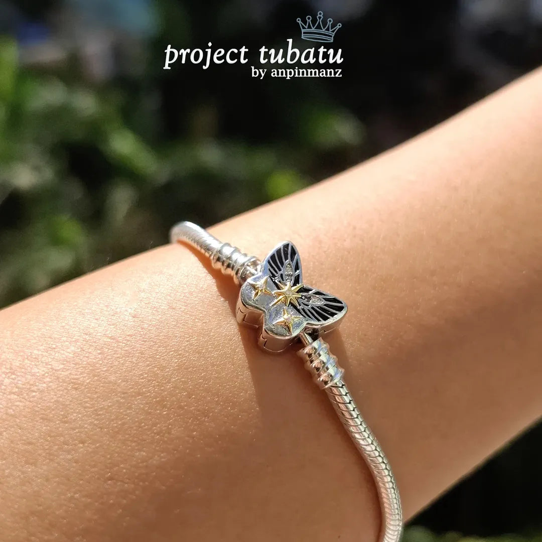 Project Tubatu butterfly clasp bracelet
