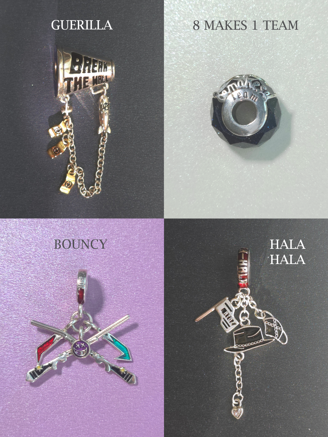 Ateez PROJECT A-Z individual charms – anpinmanz