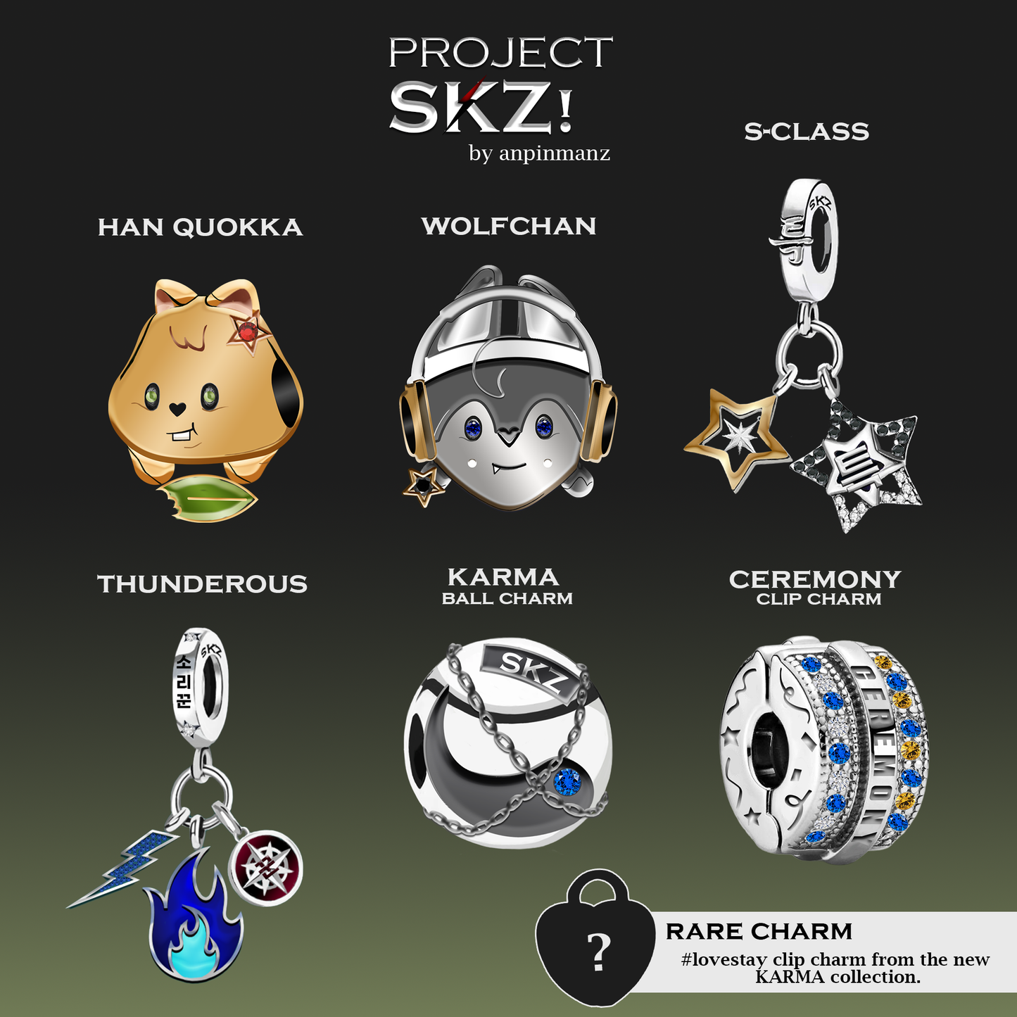 PROJECT SKZ! charm blind boxes