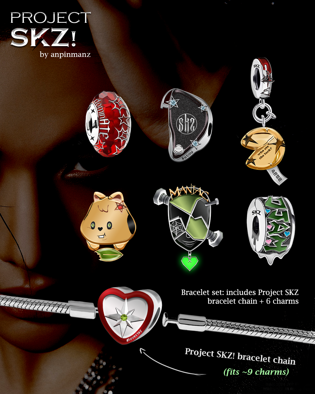 PREORDER: PROJECT SKZ! necklace/bracelet SET