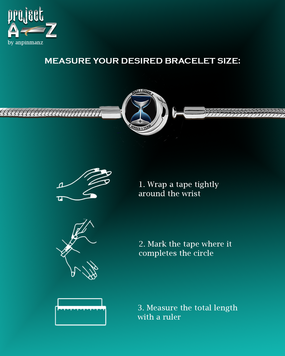 Ateez PROJECT A-Z In Your Fantasy clasp bracelet