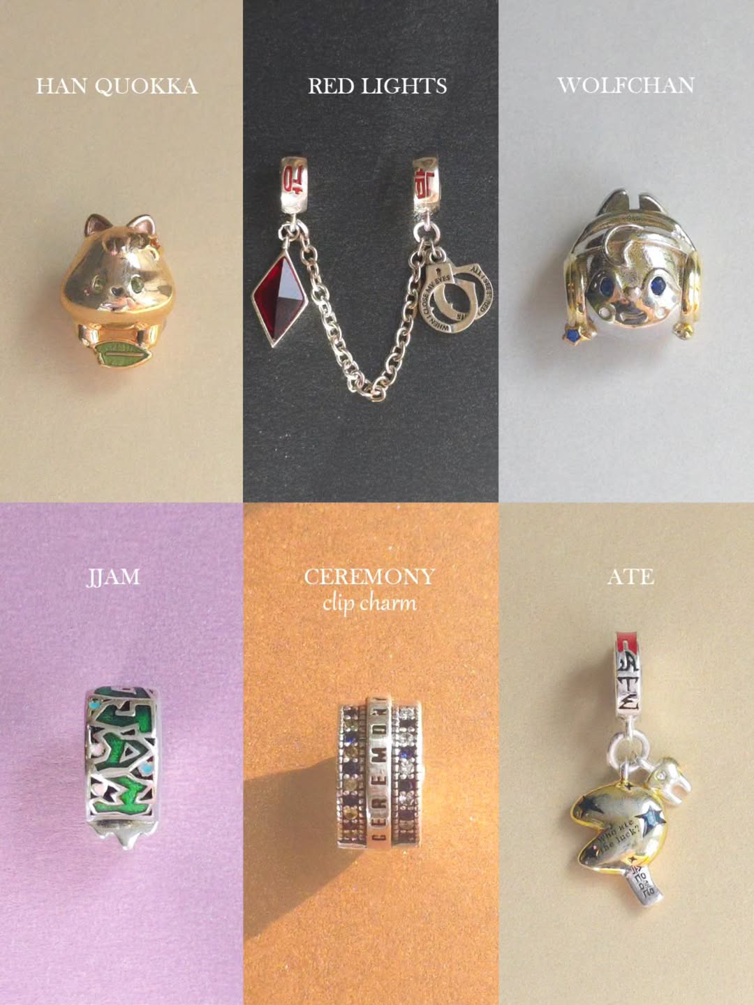 PROJECT SKZ! individual charms