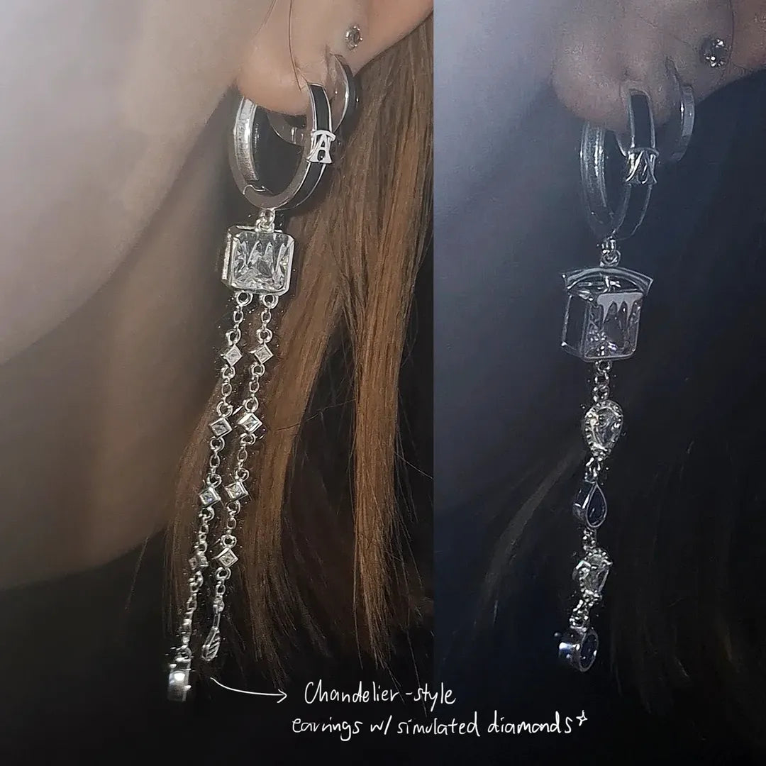 Ateez Ice On My Teeth earrings/ring