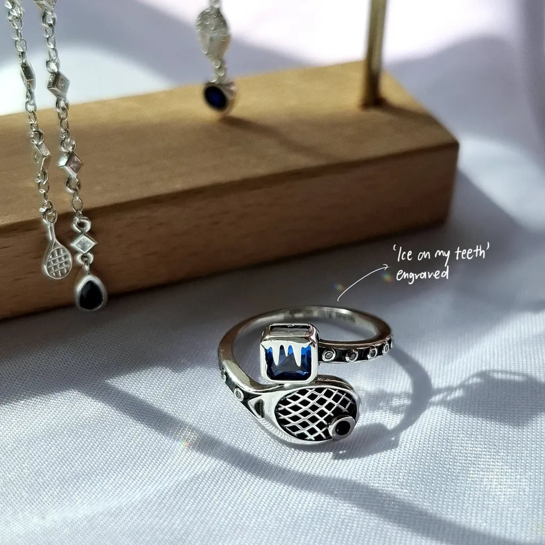 Ateez Ice On My Teeth earrings/ring