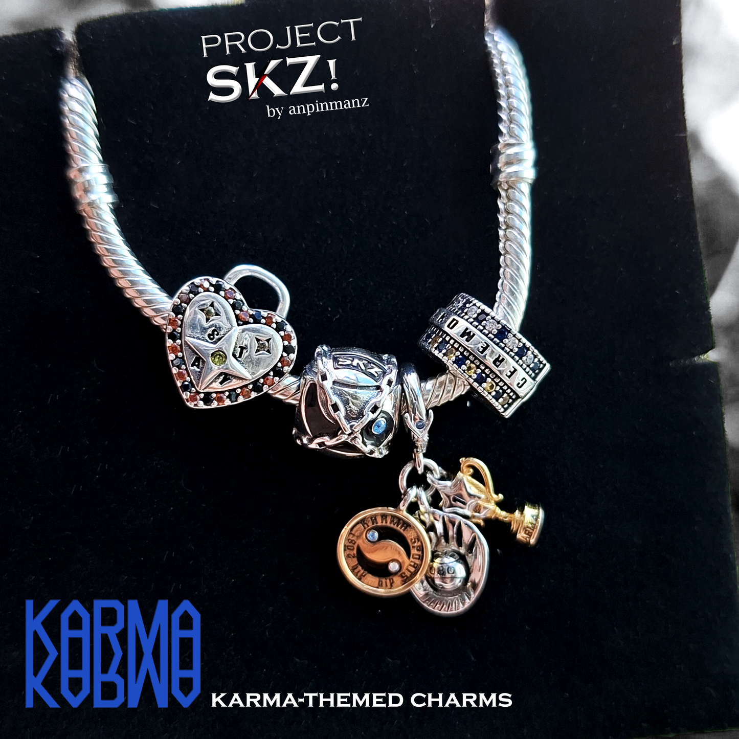 PROJECT SKZ! KARMA-themed charms