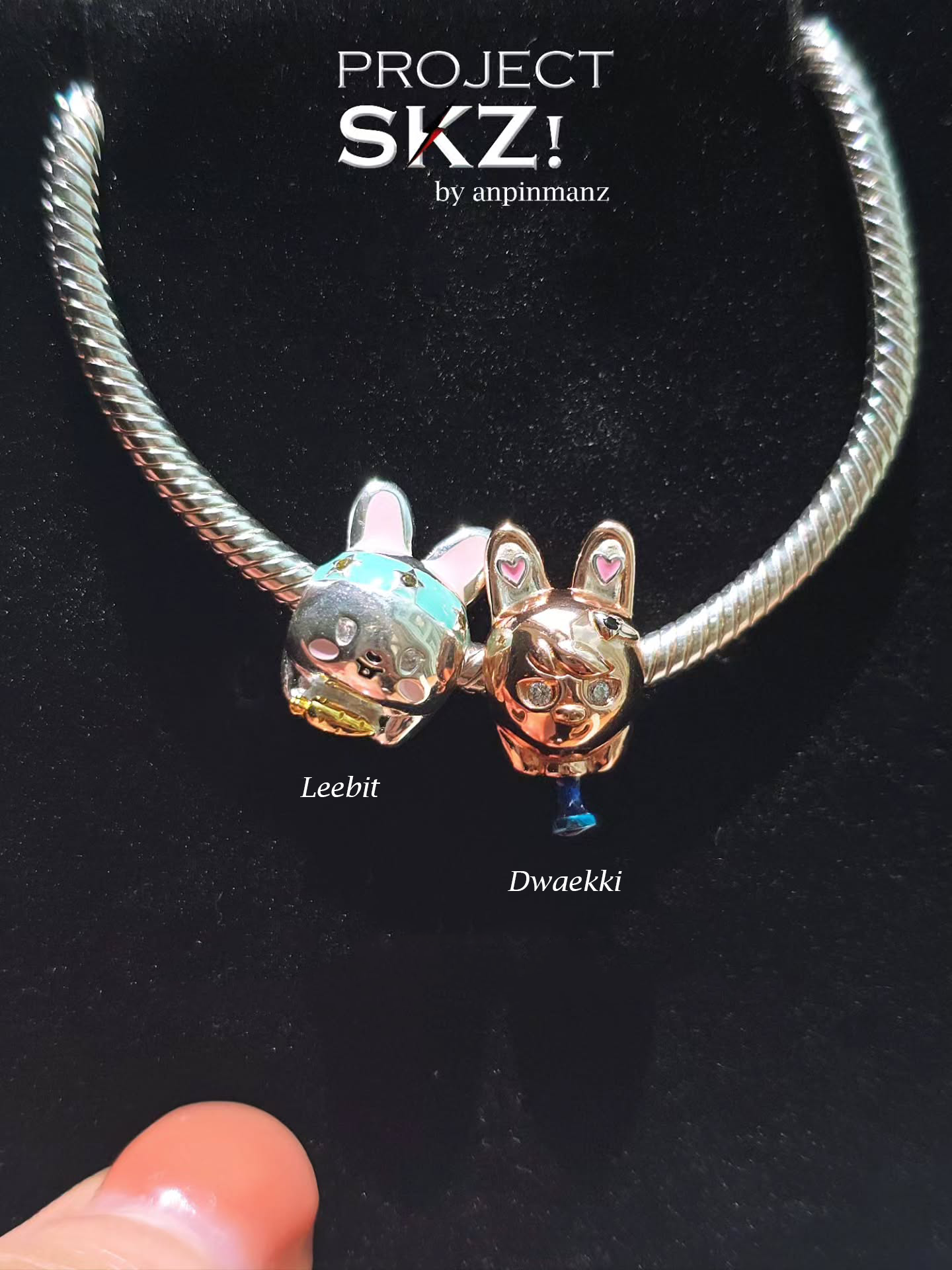 Project SKZ Leeknow & Changbin charms/necklaces