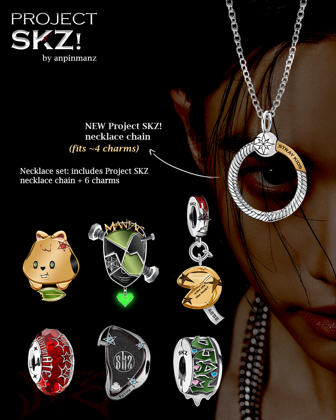 PREORDER: PROJECT SKZ! necklace/bracelet SET