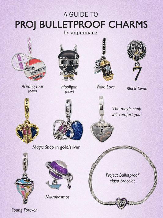 Project Bulletproof individual charms/set