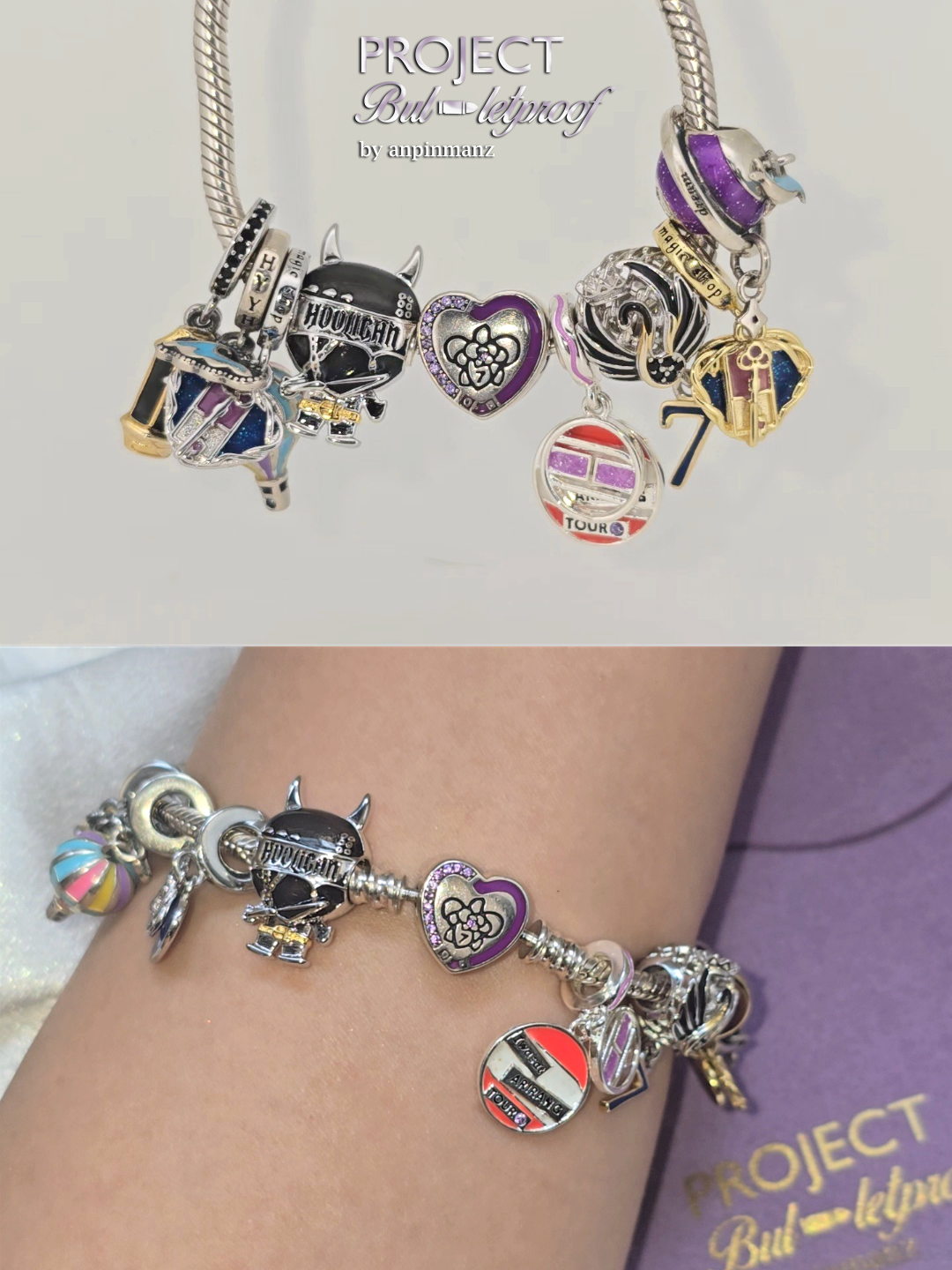 Project Bulletproof individual charms/set