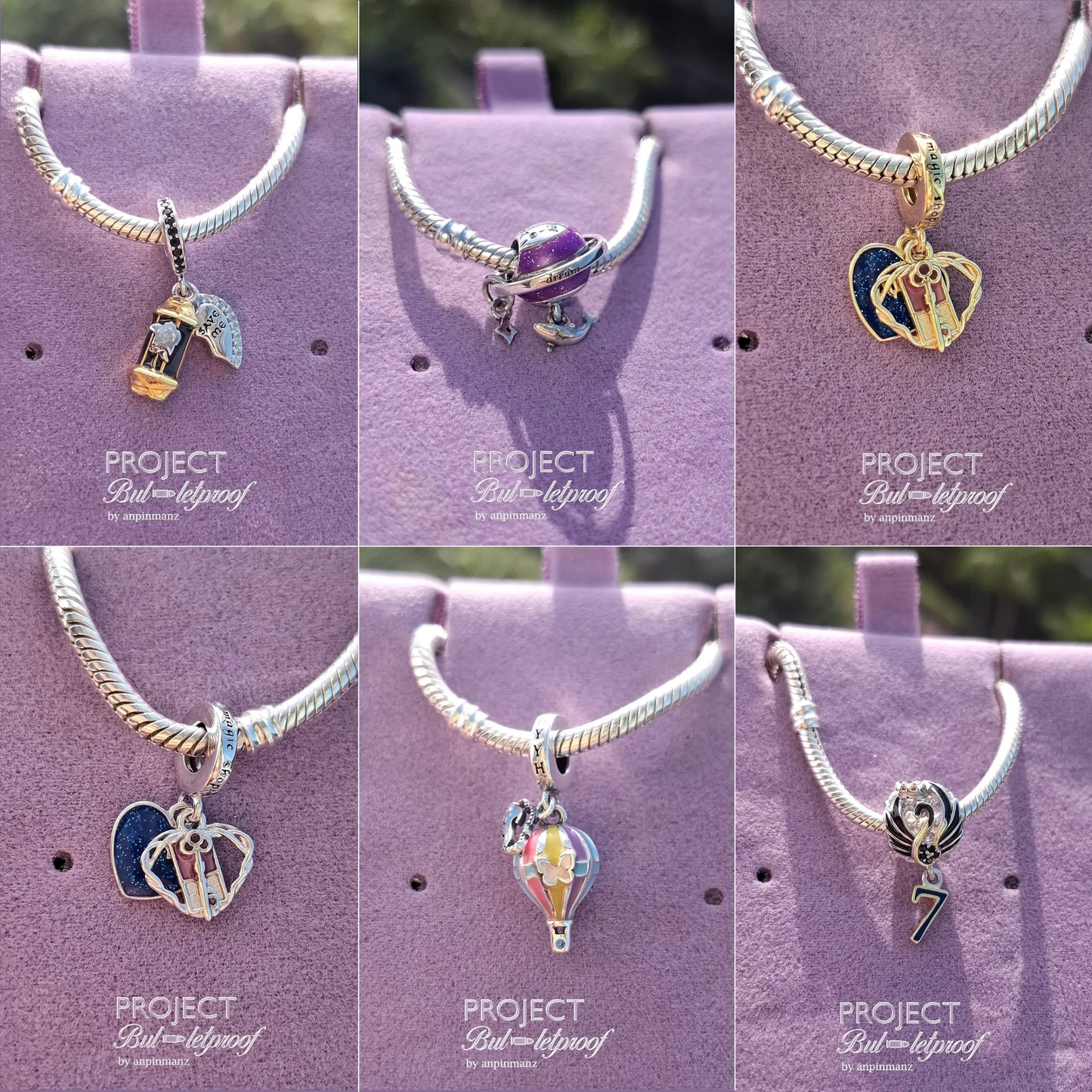 Project Bulletproof individual charms/set