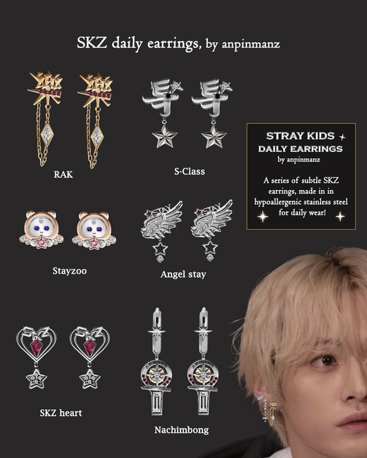 PREORDER: SKZ daily earrings