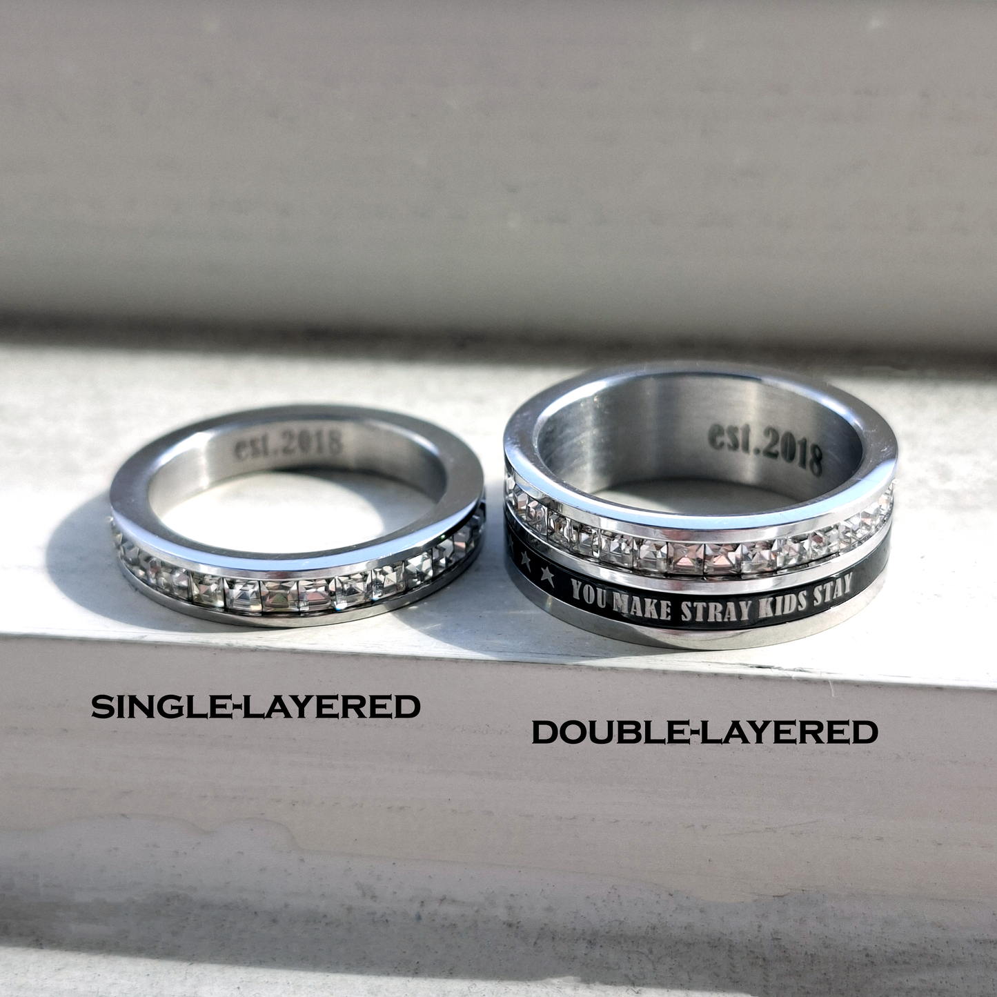 Stray Kids matching ring collection