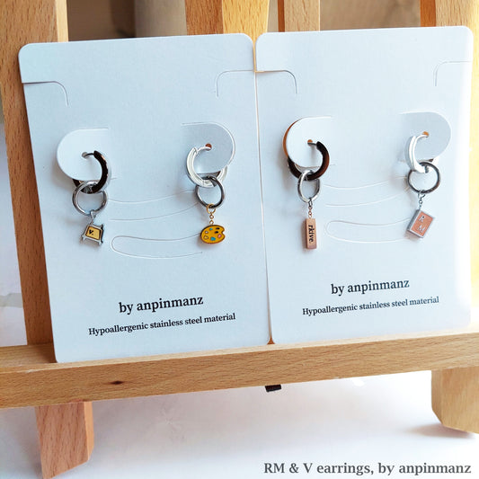 RM & V inspired earrings