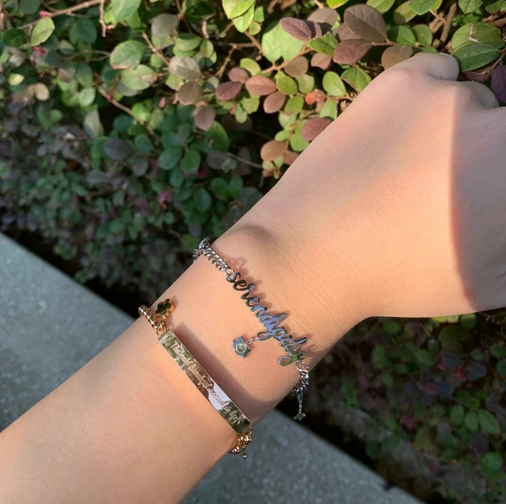 Ankle charm bracelet done at Tantrix by Trash Grandma | I did my first  all-around the ankle tattoo! Cute little charm bracelet idea. It was fun to  do! Tantrix Body Art #ankletattoo #