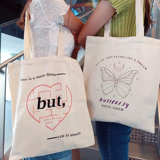 BTS Love Maze/Butterfly tote bag (LAST FEW)